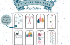 Printable Christmas Gift Tags | Holiday Tags | Set Of 16 | Instant in Printable Xmas Gift Labels