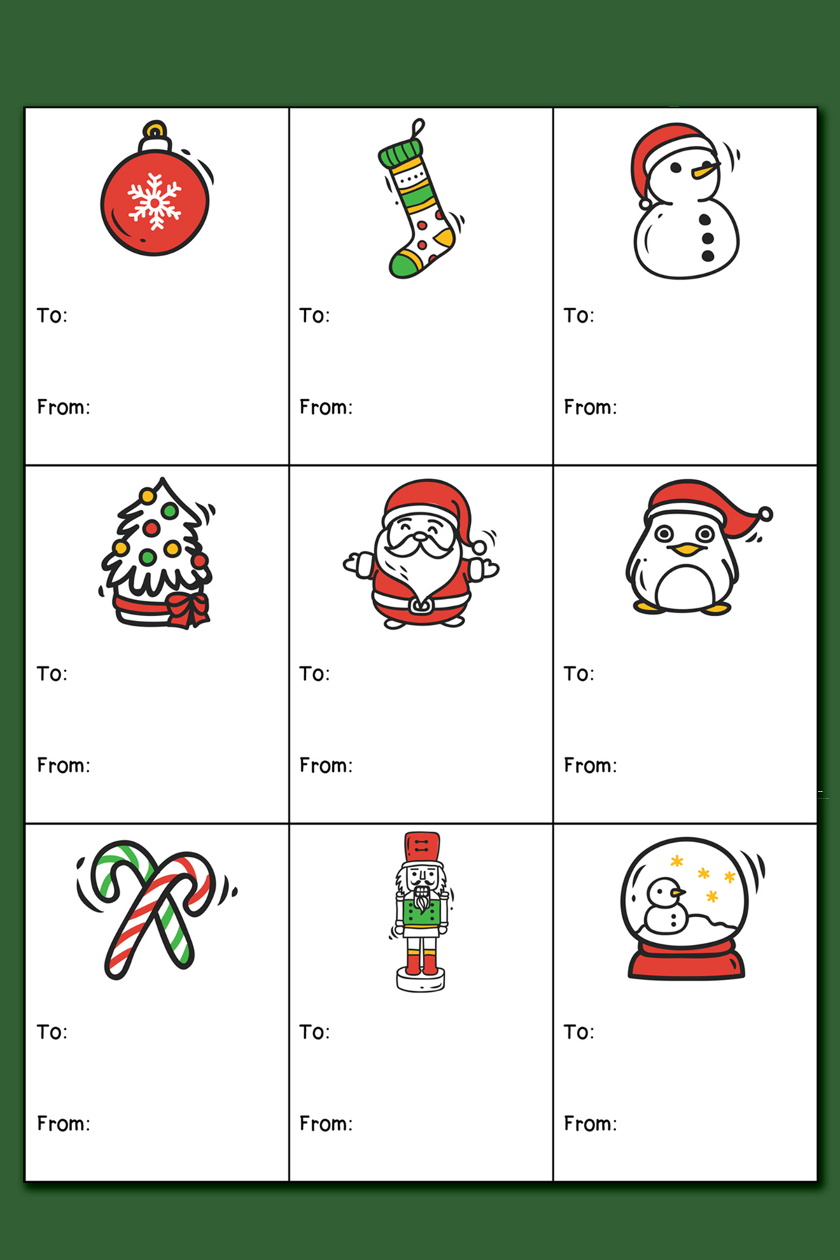Printable Christmas Labels For Gifts Pinterest 3 - Mom Envy with regard to To and From Christmas Labels Printable