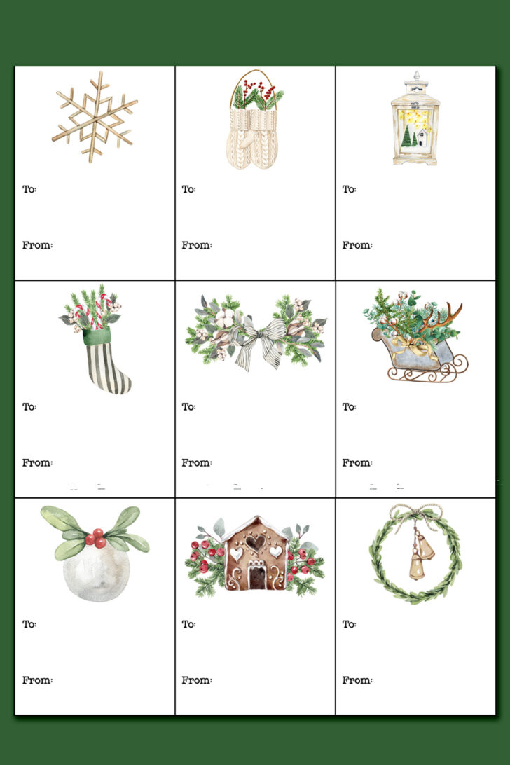 Printable Christmas Labels For Gifts