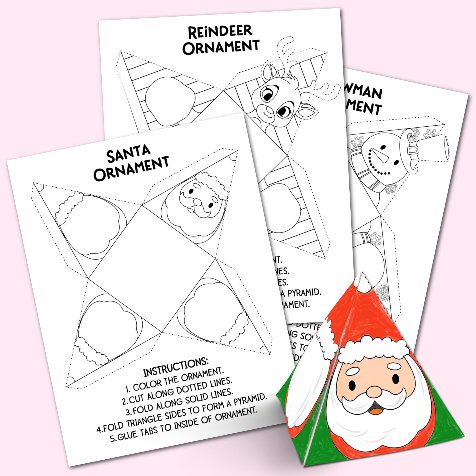Printable Christmas Ornaments - Kara Creates within Free Printable Printable Christmas Templates