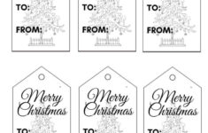 Printable Christmas Tags - Pdfs - Add A Little Adventure with regard to Free Printable Christmas Tags Black And White