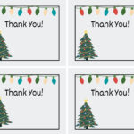Printable Christmas Thank You Cards For Teachers, Students, Or Regarding Free Printable Thank You Cards For Christmas