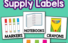 Printable Classroom Supply Labels - Teaching Mama in Classroom Labels Free Printable