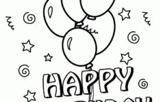 Printable Coloring Pages. Free throughout Free Printable Birthday Colouring Pages