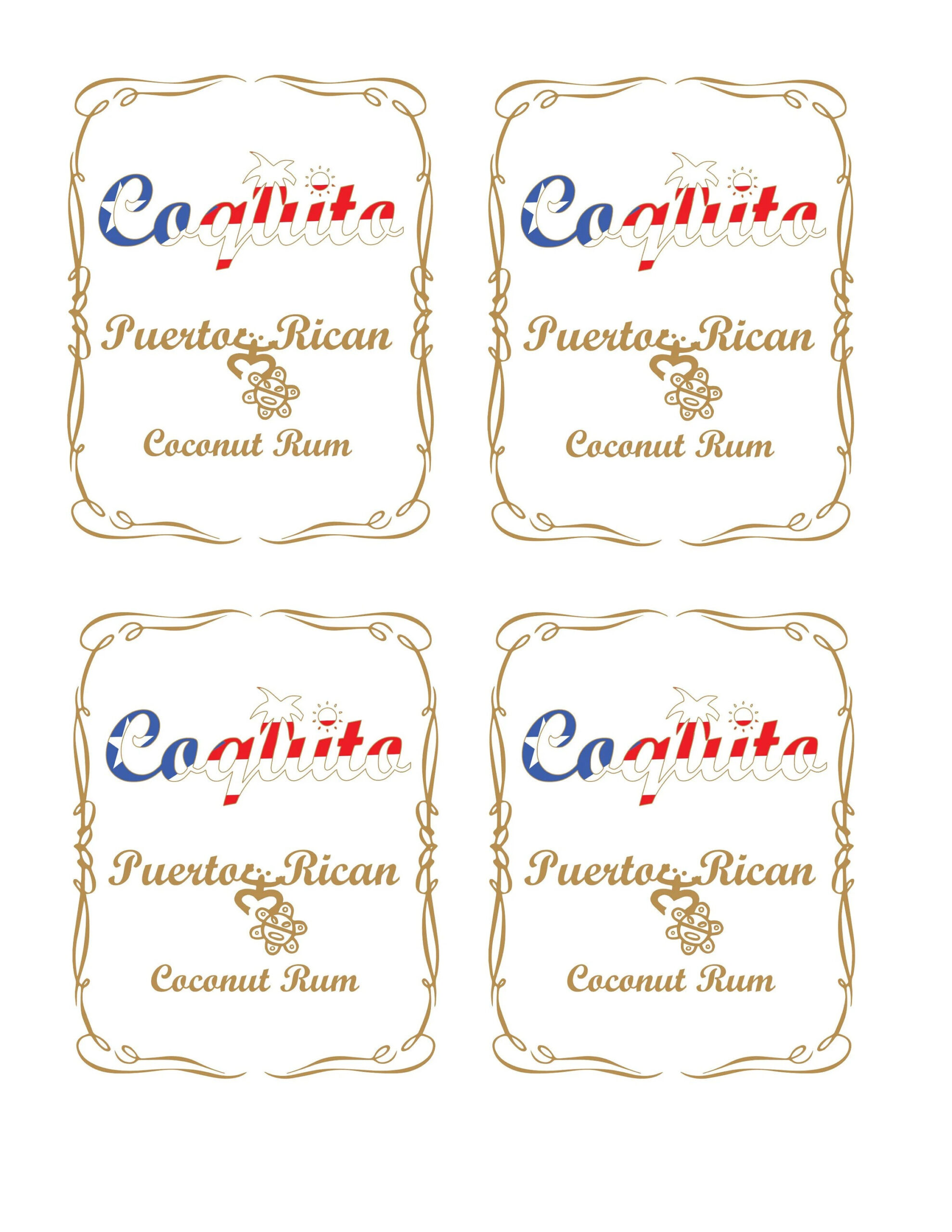 Printable Coquito Labels Free - Printable Party Favors with regard to Free Printable Coquito Labels