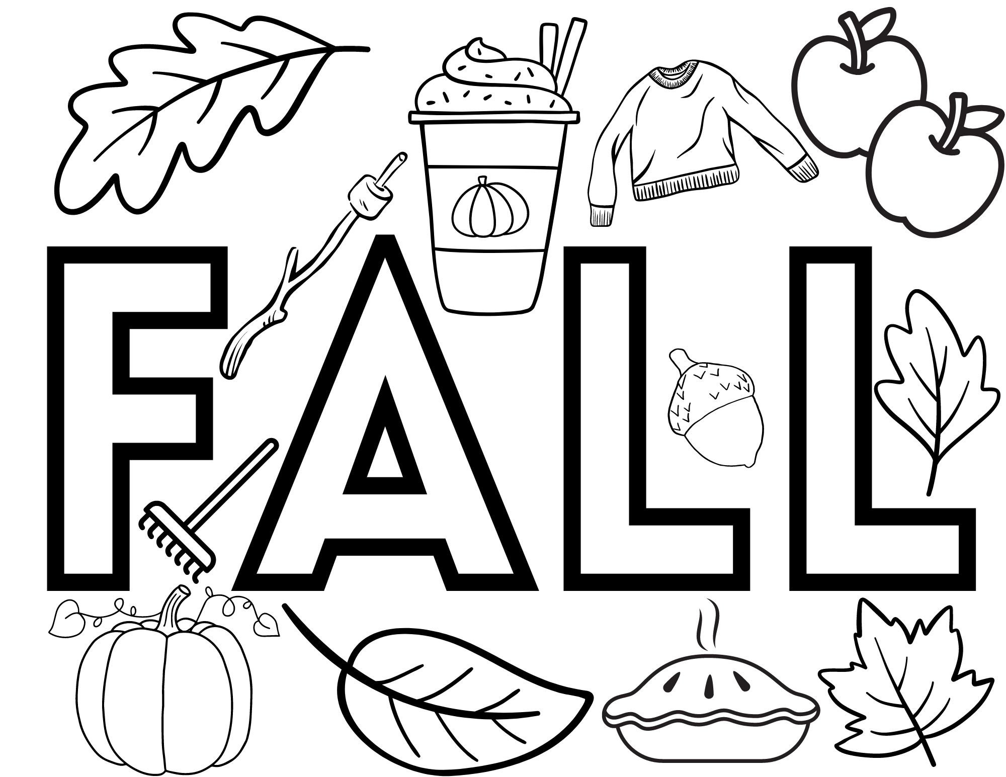 Printable Cute Fall Coloring Pages - Crafty Morning within Free Printable Fall Coloring Page