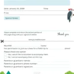Printable Field Trip Permission Slip Templates With Free Printable Field Trip Permission Slip