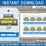 Printable Fortnite Birthday Party Decorations & Invitations For Free Printable Fortnite Drop Label