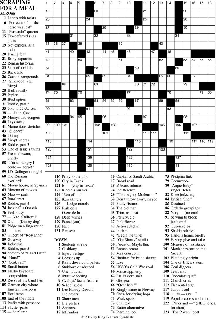 Printable Frank Longo Premier Crossword Puzzles | James Crossword for Free Printable Frank Longo Sunday Crossword Puzzles