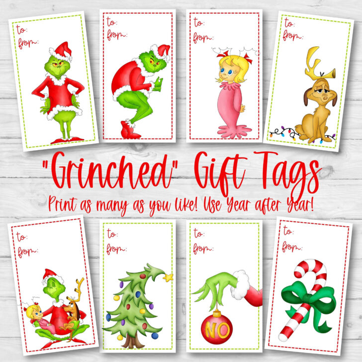 Free Printable Grinch Labels