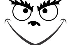 Printable Grinch Pattern - Printable Party Favors with Free Printable Grinch Face Template