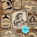 Printable Harry Potter Potion Labels Just Like Hogwarts Pertaining To Harry Potter Potion Labels Printable Free