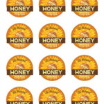 Printable Honey Labels: 2" All Natural Stickers (Avery Template Intended For Honey Jar Labels Printable