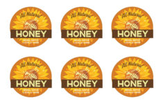 Printable Honey Labels: 2" All Natural Stickers (Avery Template intended for Honey Jar Labels Printable