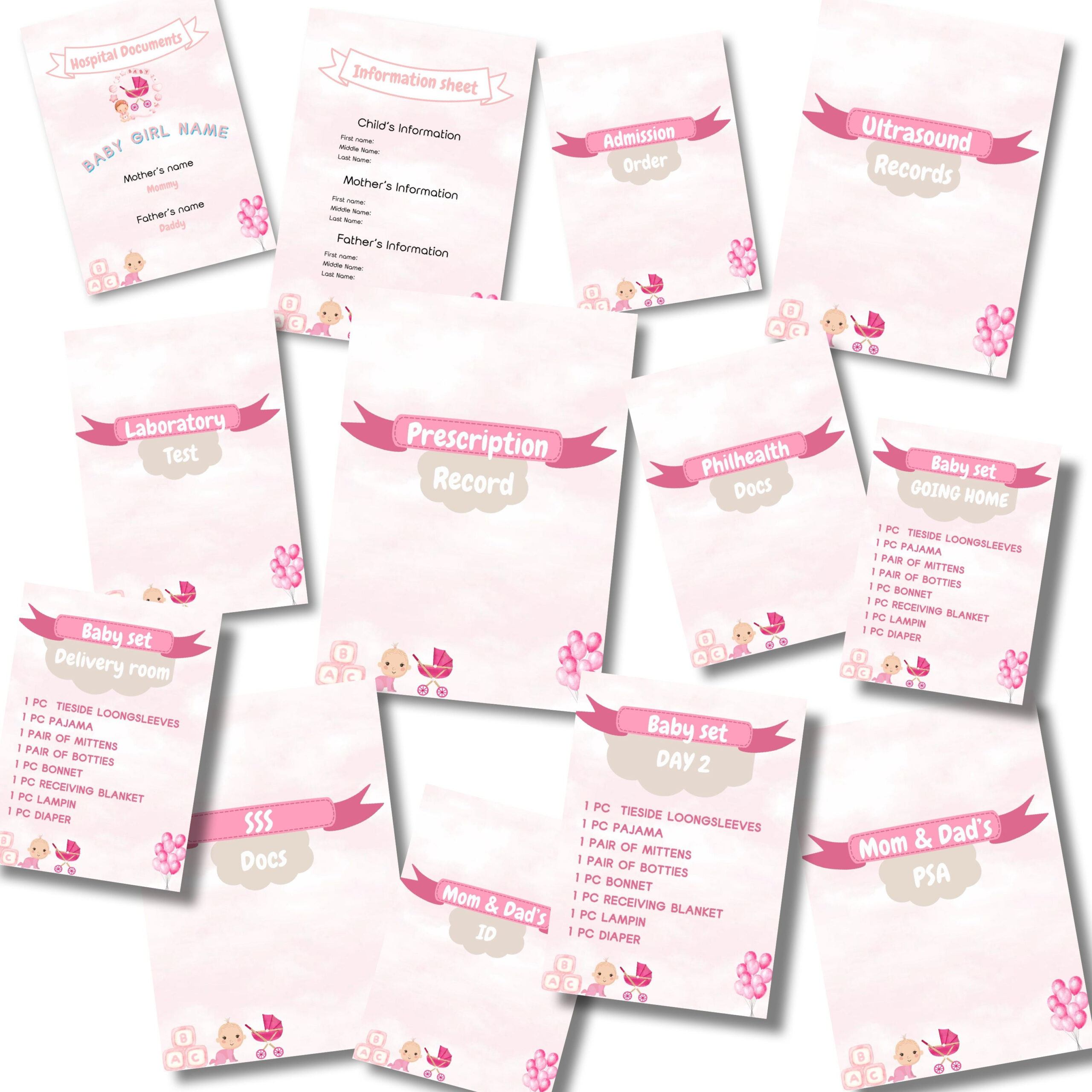 Printable | Hospital Label Templates | New Mommy Hospital Bag inside Printable Label For Baby Hospital Bag