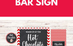 Printable Hot Chocolate Bar inside Free Printable Hot Chocolate Bar Labels