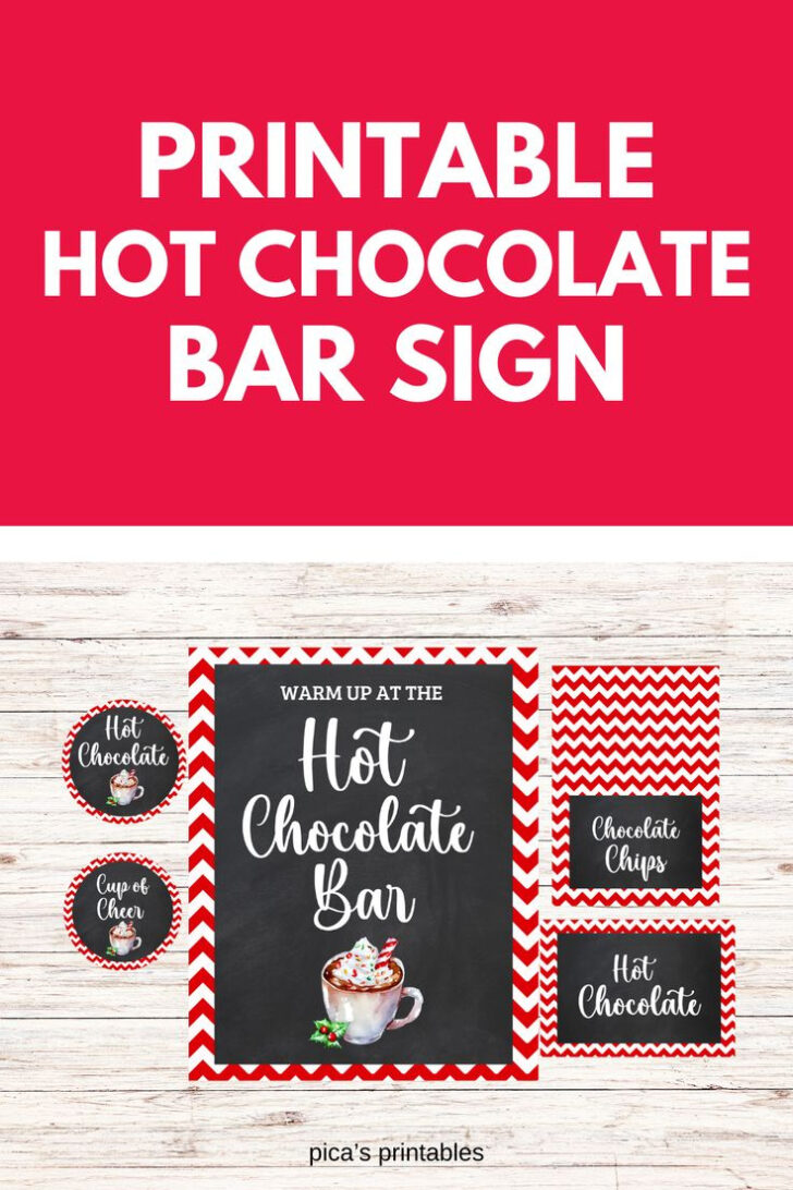 Free Printable Hot Chocolate Bar Labels