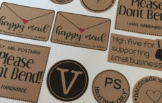 Printable Kraft Paper Sticker Sheets (Free Set Of Designs pertaining to Printable Kraft Paper Labels