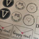 Printable Kraft Paper Sticker Sheets (Free Set Of Designs Throughout Printable Kraft Paper Labels