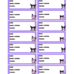 Printable Kuromi Subject Labelbactasacarol   Raket.ph For Kuromi Subject Label Printable