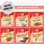 Printable Mccormick Spice Labels Off 55%   Www.sows.au Throughout Template Free Printable Mccormick Spice Labels
