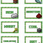 Printable Minecraft Name Tags For Kids With Printable Minecraft Name Labels