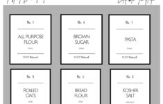 Printable Minimalist Pantry Label Template, Modern Pantry Labels throughout Printable Pantry Labels Free