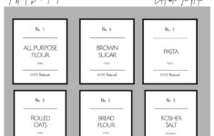 Printable Minimalist Pantry Label Template, Modern Pantry Labels with regard to Printable Label Template
