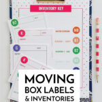 Printable Moving Box Labels & Inventories   The Homes I Have Made Within Free Printable Labels For Moving Boxes