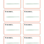Printable Name Tags | Compatible W/ Avery Templates 5395 / 05395 For Free Printable Name Tag Label Template