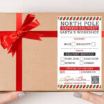 Printable North Pole Shipping Label (That Looks Totally Official!) For Free Printable North Pole Shipping Shipping Label From Santa