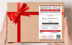 Printable North Pole Shipping Label (That Looks Totally Official!) intended for Free Printable North Pole Shipping Labels