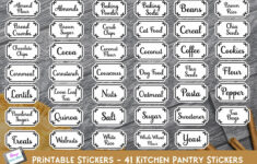 Printable Pantry Labels - Png Stickers intended for Printable Label Stickers For Pantry