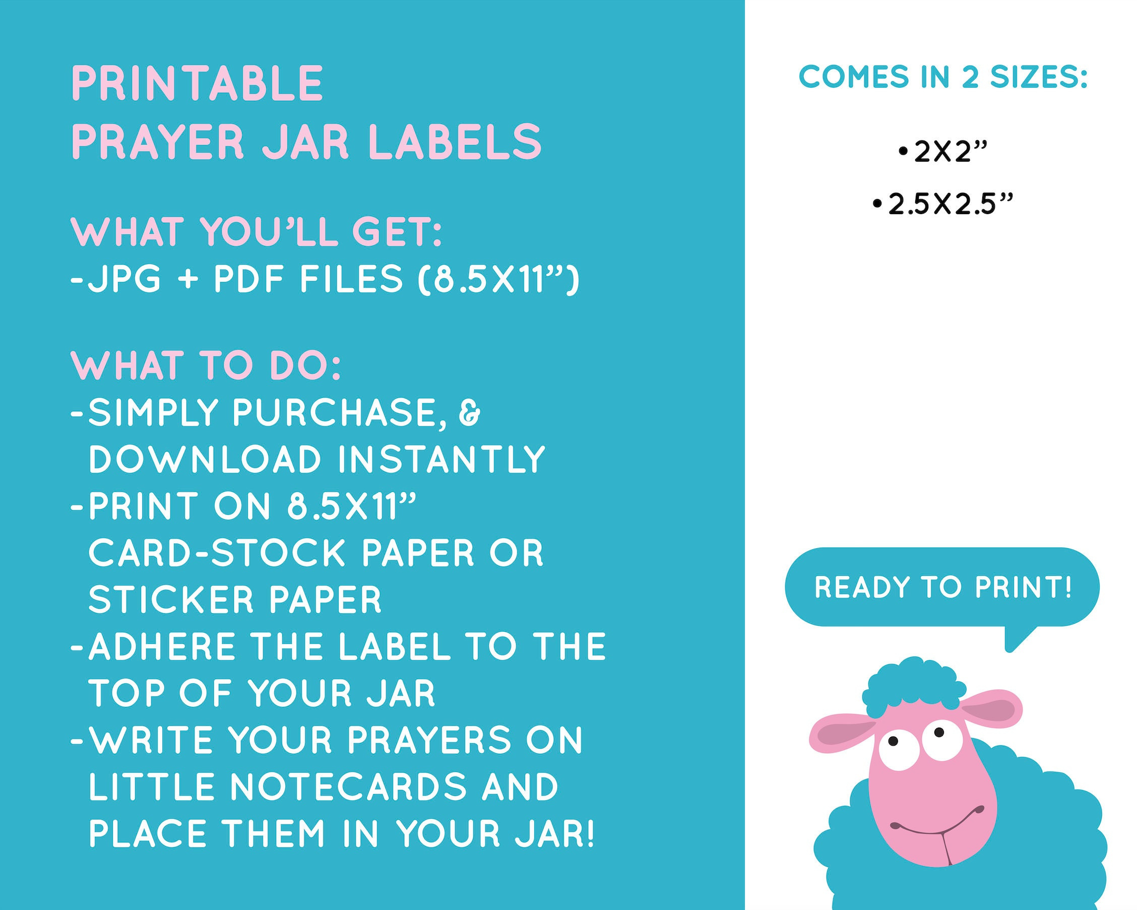 Printable Prayer Jar Labels Children Kids Sunday School Church for Printable Prayer Jar Label