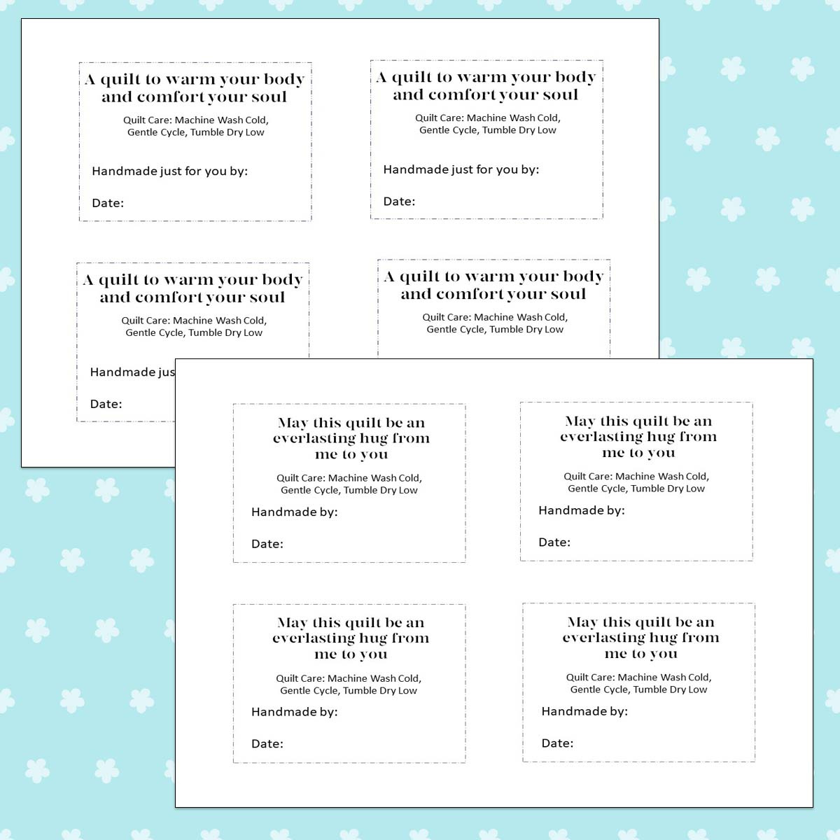 Printable Quilt Labels - Freemotionthe River in Quilt Label Templates Printable