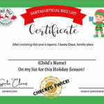 Printable Santa Nice List Certificate   My Printable Home Pertaining To Free Printable Nice List Certificate