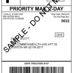 Printable Shipping Label   Printable Party Favors For USPS Printable Label