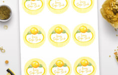 Printable Sugar Scrub Labels- Lemon regarding Sugar Scrub Printable Label
