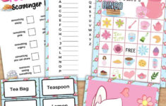 Printable Tea Party Games regarding Free Printable Tea Party Games For Adults