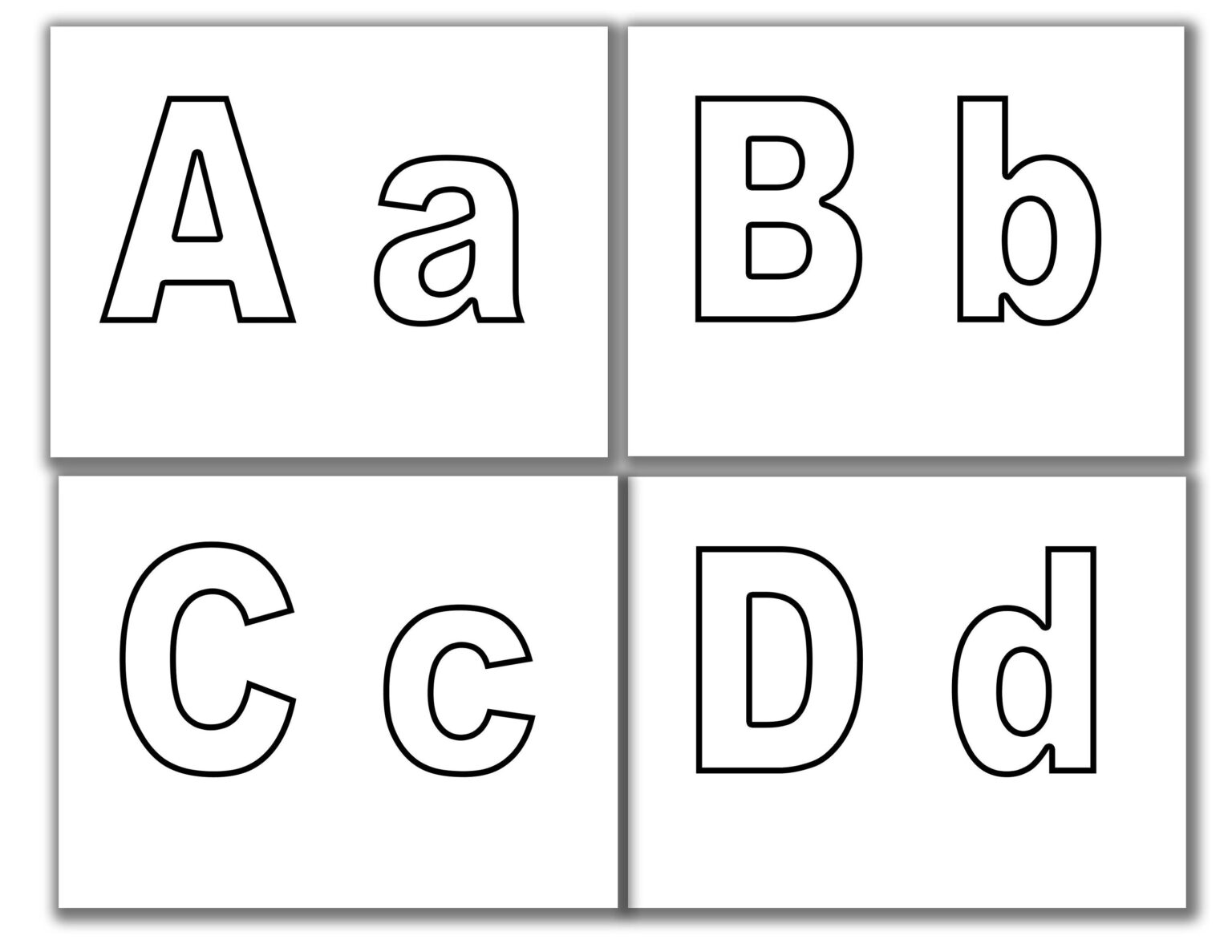 Free Printable Letters of The Alphabet Upper and Lower Case | Printable ...