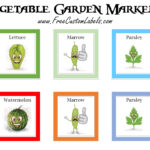 Printable Vegetable Garden Markers | Free Instant Download For Free Printable Vegetable Label