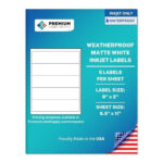 Printable Waterproof Water Bottle Labels Regarding Waterproof Printable Label