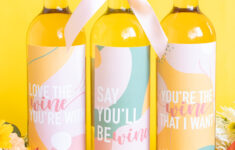 Printable Wine Labels // Easy Galentine'S Day Gifts | Club Crafted with regard to Printable Custom Wine Labels