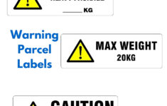 Printed Parcel Labels For Handling Instructions And Warnings within Printable Heavy Package Label