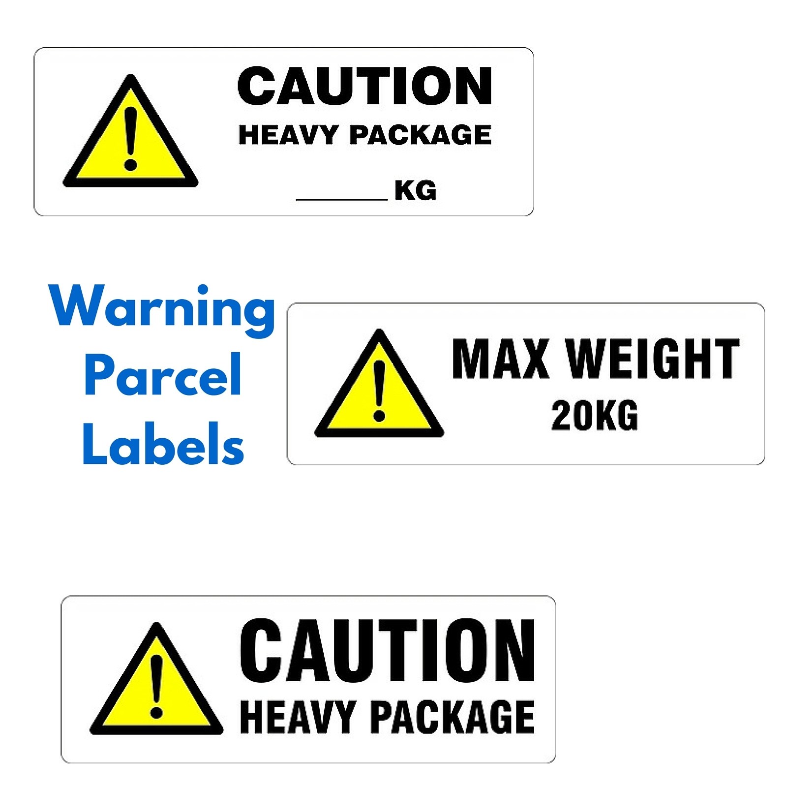 Printed Parcel Labels For Handling Instructions And Warnings within Printable Heavy Package Label