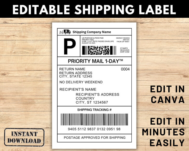 Usps Priority Mail Label Printable