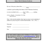 Proxy Voting Form Template Free Download: Fill Out & Sign Online Regarding Free Printable Hoa Proxy Form
