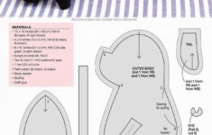 Pug Plush Pattern Cute Sewing Pattern Printable intended for Free Printable Dog Sewing Patterns