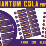 Quantum Cola Label Fallout Inspiriert Für Fans Pdf Label Druckbare Regarding Nuka Cola Quantum Printable Label