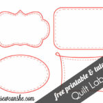 Quilt Labels! {Free Printable} Regarding Quilt Label Templates Printable